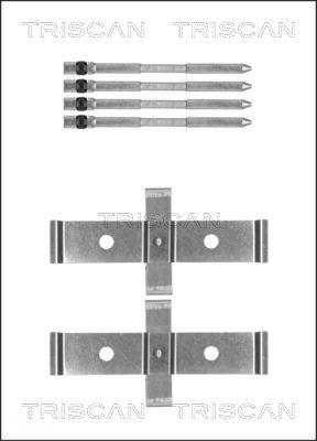 Triscan 8105 121570 - Kit d'accessoires, plaquette de frein à disque cwaw.fr