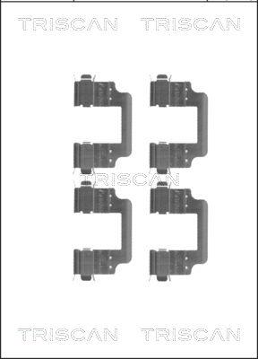 Triscan 8105 171598 - Kit d'accessoires, plaquette de frein à disque cwaw.fr