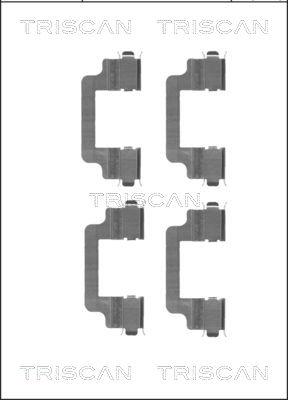 Triscan 8105 171597 - Kit d'accessoires, plaquette de frein à disque cwaw.fr