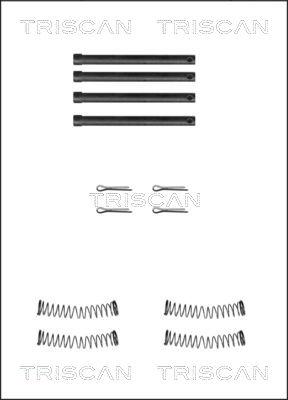 Triscan 8105 171005 - Kit d'accessoires, plaquette de frein à disque cwaw.fr