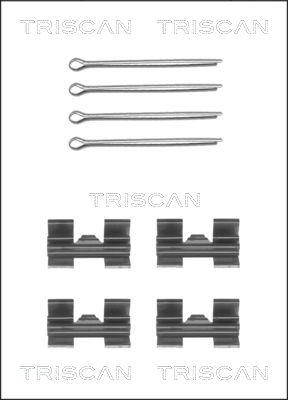 Triscan 8105 171001 - Kit d'accessoires, plaquette de frein à disque cwaw.fr