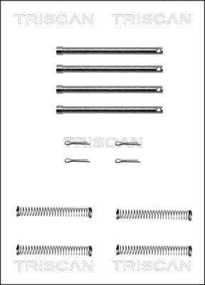 Triscan 8105 171003 - Kit d'accessoires, plaquette de frein à disque cwaw.fr