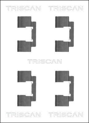 Triscan 8105 801001 - Kit d'accessoires, plaquette de frein à disque cwaw.fr