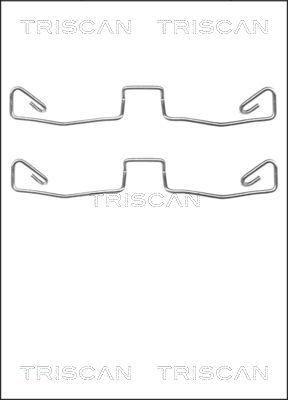 Triscan 8105 291602 - Kit d'accessoires, plaquette de frein à disque cwaw.fr