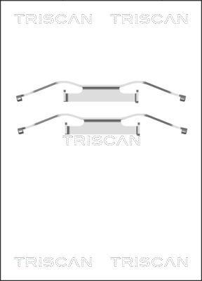 Triscan 8105 291607 - Kit d'accessoires, plaquette de frein à disque cwaw.fr