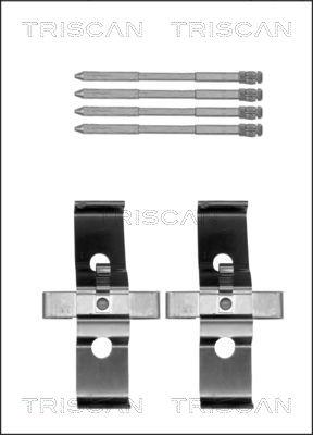 Triscan 8105 291614 - Kit d'accessoires, plaquette de frein à disque cwaw.fr