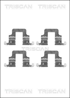 Triscan 8105 291613 - Kit d'accessoires, plaquette de frein à disque cwaw.fr