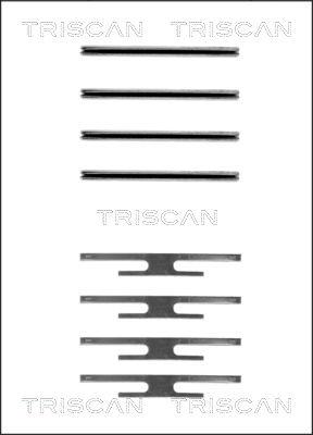 Triscan 8105 241412 - Kit d'accessoires, plaquette de frein à disque cwaw.fr