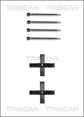 Triscan 8105 241597 - Kit d'accessoires, plaquette de frein à disque cwaw.fr