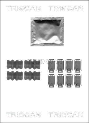 Triscan 8105 241612 - Kit d'accessoires, plaquette de frein à disque cwaw.fr