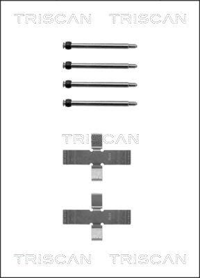 Triscan 8105 241233 - Kit d'accessoires, plaquette de frein à disque cwaw.fr