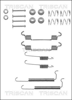 Triscan 8105 242563 - Kit d'accessoires, mâchoire de frein cwaw.fr