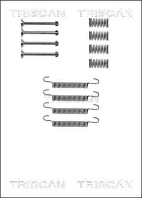 Triscan 8105 242536 - Kit d'accessoires, mâchoires de frein de stationnement cwaw.fr