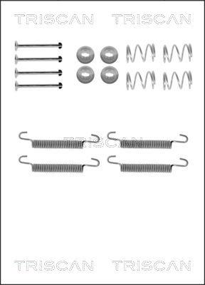 Triscan 8105 242570 - Kit d'accessoires, mâchoires de frein de stationnement cwaw.fr