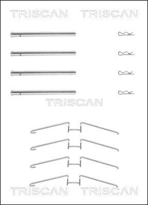 Triscan 8105 251599 - Kit d'accessoires, plaquette de frein à disque cwaw.fr