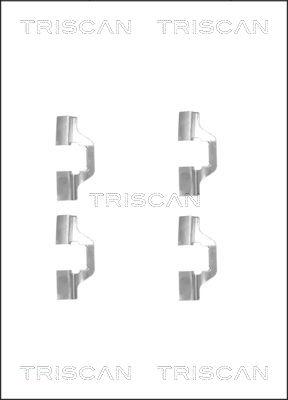 Triscan 8105 251598 - Kit d'accessoires, plaquette de frein à disque cwaw.fr