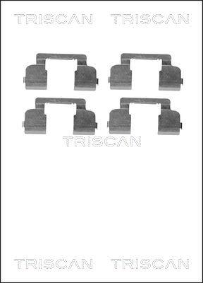 Triscan 8105 251597 - Kit d'accessoires, plaquette de frein à disque cwaw.fr