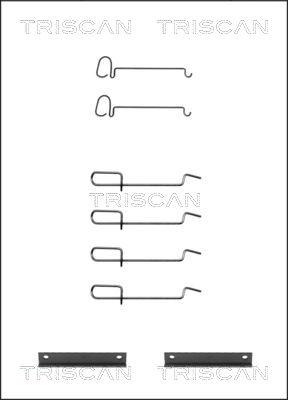 Triscan 8105 251527 - Kit d'accessoires, plaquette de frein à disque cwaw.fr