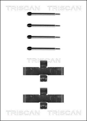 Triscan 8105 231445 - Kit d'accessoires, plaquette de frein à disque cwaw.fr