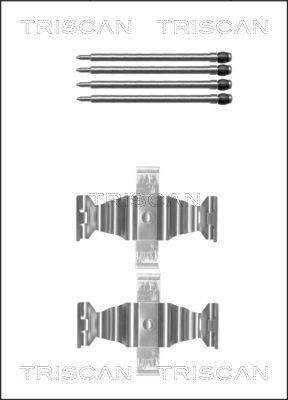 Triscan 8105 231595 - Kit d'accessoires, plaquette de frein à disque cwaw.fr