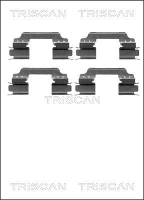 Triscan 8105 231596 - Kit d'accessoires, plaquette de frein à disque cwaw.fr