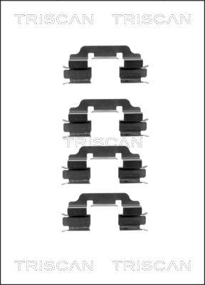 Triscan 8105 231590 - Kit d'accessoires, plaquette de frein à disque cwaw.fr