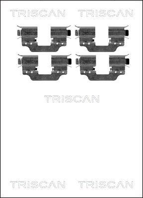 Triscan 8105 231597 - Kit d'accessoires, plaquette de frein à disque cwaw.fr