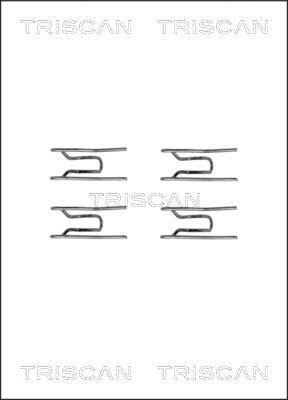 Triscan 8105 231580 - Kit d'accessoires, plaquette de frein à disque cwaw.fr