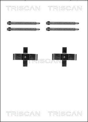 Triscan 8105 231604 - Kit d'accessoires, plaquette de frein à disque cwaw.fr