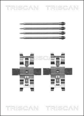 Triscan 8105 231614 - Kit d'accessoires, plaquette de frein à disque cwaw.fr