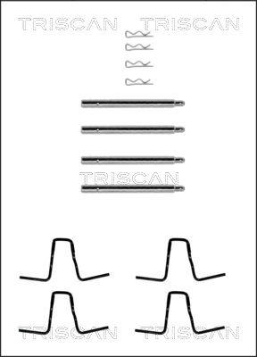 Triscan 8105 231216 - Kit d'accessoires, plaquette de frein à disque cwaw.fr