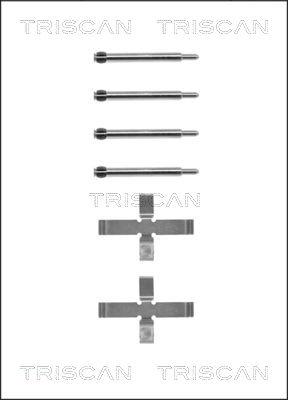 Triscan 8105 271444 - Kit d'accessoires, plaquette de frein à disque cwaw.fr