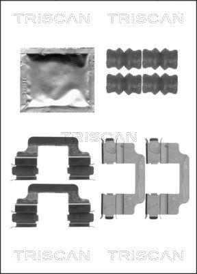 Triscan 8105 271607 - Kit d'accessoires, plaquette de frein à disque cwaw.fr