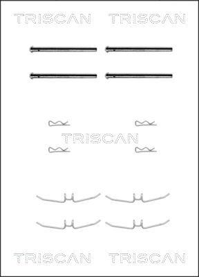 Triscan 8105 271192 - Kit d'accessoires, plaquette de frein à disque cwaw.fr