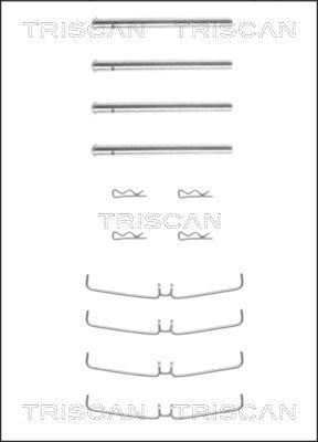 Triscan 8105 271359 - Kit d'accessoires, plaquette de frein à disque cwaw.fr