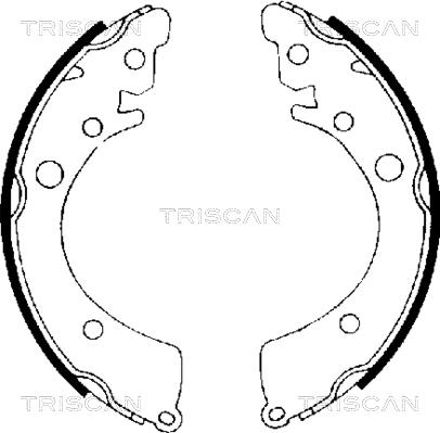 Triscan 8100 40402 - Jeu de mâchoires de frein cwaw.fr