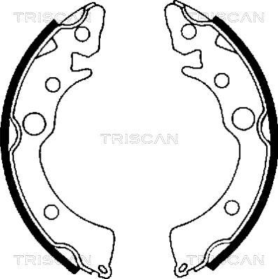 Triscan 8100 40418 - Jeu de mâchoires de frein cwaw.fr