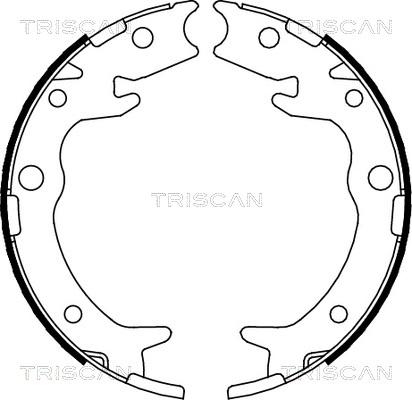 Triscan 8100 40005 - Jeu de mâchoires de frein, frein de stationnement cwaw.fr