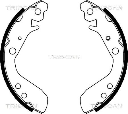 Triscan 8100 40006 - Jeu de mâchoires de frein cwaw.fr