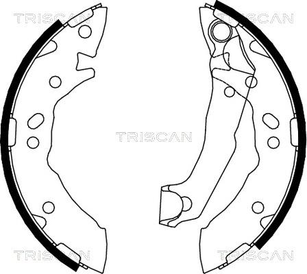 Triscan 8100 43627 - Jeu de mâchoires de frein cwaw.fr