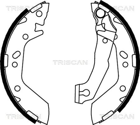 Triscan 8100 43012 - Jeu de mâchoires de frein cwaw.fr