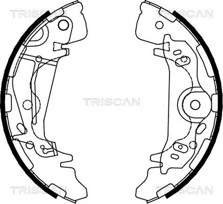 Triscan 8100 43017 - Jeu de mâchoires de frein cwaw.fr