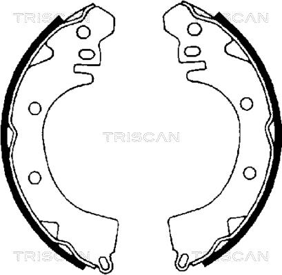 Triscan 8100 42422 - Jeu de mâchoires de frein cwaw.fr