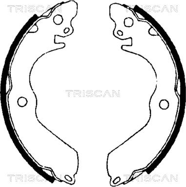 Triscan 8100 42533 - Jeu de mâchoires de frein cwaw.fr