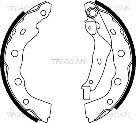 Triscan 8100 42628 - Jeu de mâchoires de frein cwaw.fr