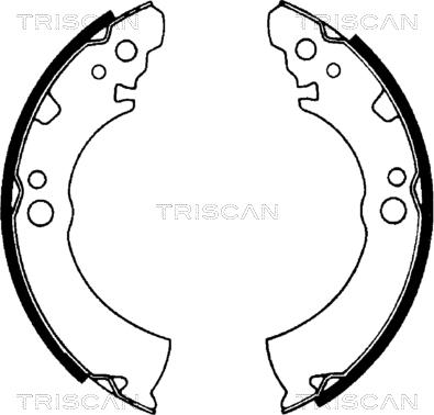 Triscan 8100 14404 - Jeu de mâchoires de frein cwaw.fr