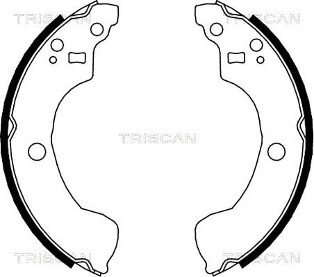 Triscan 8100 14004 - Jeu de mâchoires de frein cwaw.fr