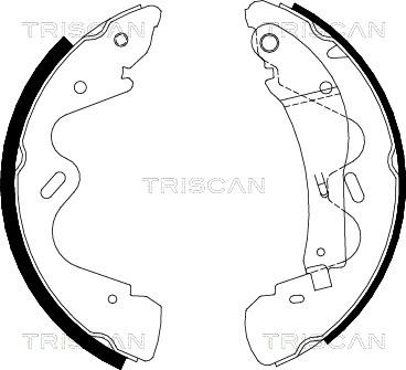 Triscan 8100 14005 - Jeu de mâchoires de frein cwaw.fr