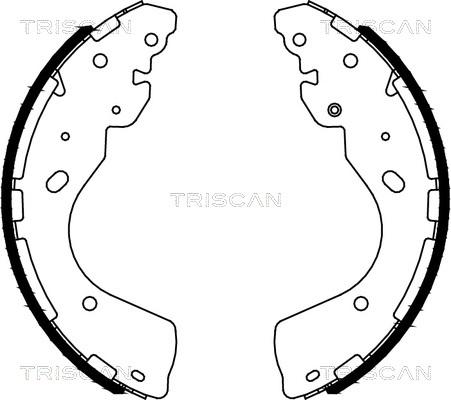 Triscan 8100 14012 - Jeu de mâchoires de frein cwaw.fr