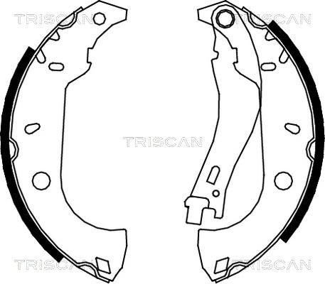 Triscan 8100 15483 - Jeu de mâchoires de frein cwaw.fr